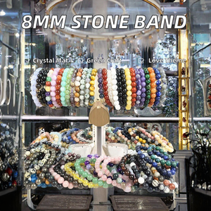 Pulsera de Cuarzo Natural de 8mm al por Mayor, Pulsera de Cuentas de Ágata Preciosa para Feng Shui, para el Día de San Valentín - Product Image 3