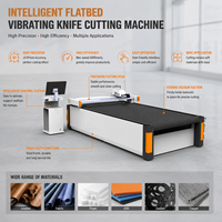 Machine de découpe automatique à couteau oscillant CNC DAKE pour panneaux acoustiques en mousse insonorisante et en fibres de polyester