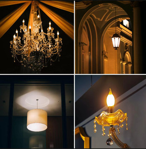 Bombilla de candelabro <span class=keywords><strong>LED</strong></span> E14 AC220V 4W, luz blanca cálida, candelabro de vidrio esmerilado lechoso, Bombilla para comedor, dormitorios, Base <span class=keywords><strong>E27</strong></span> - Product Image 6