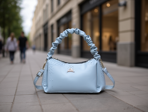 Borsa a Spalla da Donna a Forma di Raviolo in Microfibra Sintetica con Tracolla Singola e Chiusura a Cerniera, Stile Moda per Tutte le Stagioni - Product Image 2