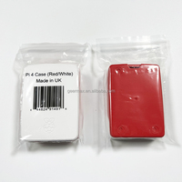 Raspberry Pi 4B Arrière Officielle Logement Cas Original Blanc et Rouge Couvercle En Plastique pour Raspberry Pi 4 Modèle B
