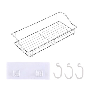 Moderno organizador de ducha de aleación de zinc para hotel con ventosa sin perforaciones, cesta de cosméticos para baño - Product Image 4