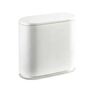 Nordic Style Creative Spring Top Cover Type Pop Cover Waste Waste-Basket Plastic with lid Trash Bin for Home
