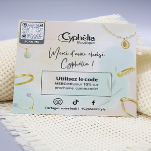 Nhỏ in tùy chỉnh-thực hiện chúc mừng bưu thiếp tuyệt vời sau bán hàng cảm ơn bạn thẻ với tùy chỉnh bao bì nhãn - Product Image 4