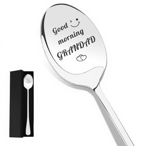 YAHE Regalos para el Día de San Valentín, Cuchara Moderna de Acero Inoxidable en Caja de Regalo para Nietos y Abuelos - Product Image 3