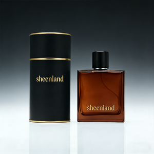 Envases de Botellas Rectangulares de Vidrio Ámbar de 50ml y 100ml para Perfume, con <span class=keywords><strong>Atomizador</strong></span> y Tapa Negra - Product Image 3