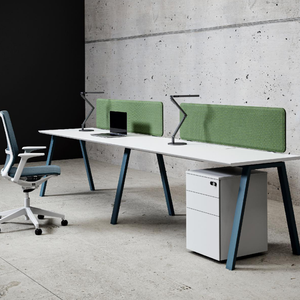 Poste de travail modulaire en panneaux de bois avec options d'écran et armoire de rangement pour les sièges sociaux professionnels des entreprises - Product Image 1