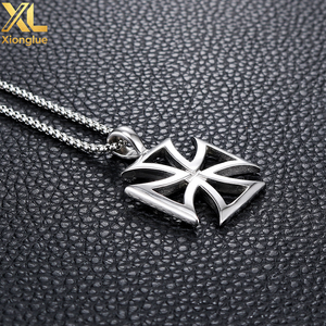 Collar de Caballero Templario, Collar con Cruz de Acero Inoxidable, Joyería de Moda para Hombre - Product Image 6