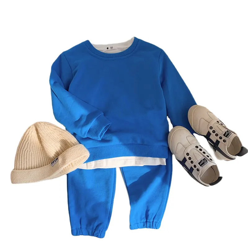 Set baju keringat bayi setelan lari anak-anak balita setelan olahraga pakaian butik anak bayi perempuan laki-laki grosir