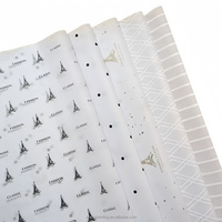 Hoogwaardig op maat gemaakt inpakpapier, verpakkingspapier van merk tissuepapier met bedrijfslogo stickers