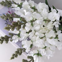 Tanaman Snapdragon Buatan dari Sutra, Rumput Ikan Mas Buatan, Bunga Realistis Buatan Tangan, Dekorasi Rumah untuk Ruang Modern