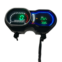 Harga Pabrik Panel Instrumen Digital LCD 12V untuk Sepeda Motor, Speedometer, Odometer, Pengukur Bahan Bakar, Cocok untuk BAJAJ Plantina 125