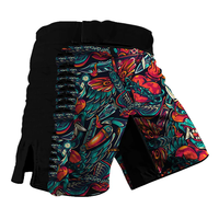 Tonton Personnalisé Judo Grappling Formation Coupe Haute Camouflage Polyester Gym Court Combat En Gros Muay Thai Boxe Mma Shorts Blan