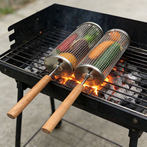 Das איכות גבוהה גלילה סלים עבור 36 שנים מפעל אבזרי מפעל כלי חיצוני צילינדר גריל ידית עץ - Product Image 4