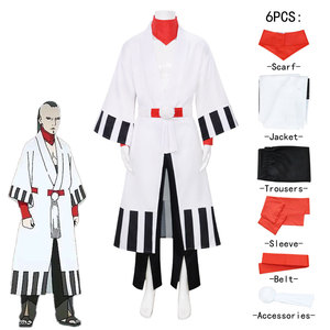 Disfraz de Cosplay de Jigen, 6 Piezas, Blanco, Rojo y Negro, Traje Completo para Juego de Rol de Anime - Product Image 1