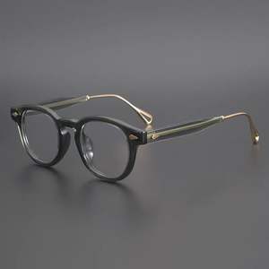 نظارات بصرية للرجال والنساء من TJD مع حجب الضوء الأزرق عرض 46: 22 عدسة أسيتات على شكل ماس معدني - Product Image 2