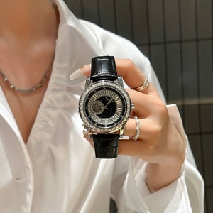 Nuovo <span class=keywords><strong>Orologio</strong></span> Meccanico Automatico Tourbillon Scheletrato con Funzione Travel Time, Vetro <span class=keywords><strong>in</strong></span> Lega, <span class=keywords><strong>Cinturino</strong></span> <span class=keywords><strong>in</strong></span> <span class=keywords><strong>Pelle</strong></span> da <span class=keywords><strong>Uomo</strong></span>, 42mm, 3BAR - Product Image 1