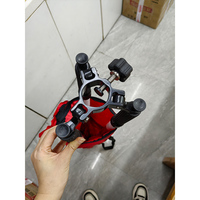 Trípode de Topografía de Aluminio Rojo de Alta Precisión para Estación Total, GNSS, RTK, Accesorio para Instrumentos de Medición de Nivel