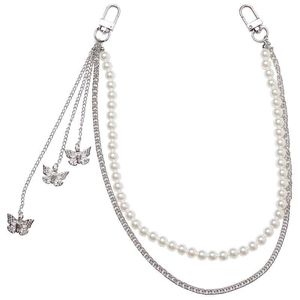 yueli Unisex Waist Chain Heart Shape Zinc Alloy Multi Layer Party Body Chain Hip Hop Rock Style Belt with Butterfly Charms - Product Image 5