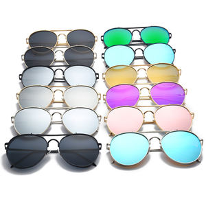 Gafas de sol con montura de metal para mujer, <span class=keywords><strong>lentes</strong></span> UV con espejo, personalizadas, 2020 - Product Image 2