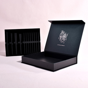 Custom Magnetic Closure Book Shape <b>Box</b> Package Cardboard Cosmetic Case Perfumes <b>Bottles</b> Kit Packaging Gift <b>Box</b> With Foam Insert - Product Image 6
