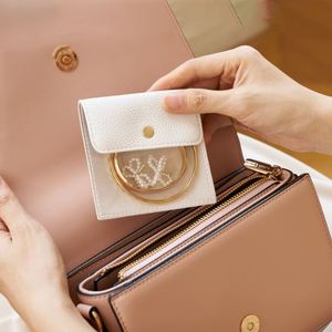 PU Leather Jewelry <b>Bag</b> for Earrings Necklace Clear <b>Small</b> Jewelry Pouches Portable Travel Jewelry Organizer - Product Image 3