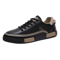 Chaussures de sport de style universitaire grande taille pour hommes, baskets à bout rond grande taille pour étudiants, chaussures décontractées en mesh respirant