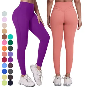 Custom Logo Soft Butt Lift Ultra Hoogbouw Legacy Yoga Leggings Vlinder 3-Naad Vrouwen Gym Fitness Sport Workout Panty Broek