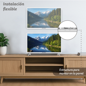 TV LED 32 HD Smart TV Vidaa con Netflix, Disney Plus, Prime Video, Apple TV, Spotify, YouTube, Bianco - Product Image 6