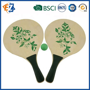 Juego de raquetas de playa de madera baratas con pelota - Product Image 5