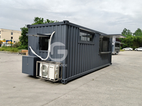 ETODEVICE Contenedor Modular de 20 pies para Cafetería, Totalmente Equipado, Barra de Cerveza Portátil, Puesto Comercial para Exteriores