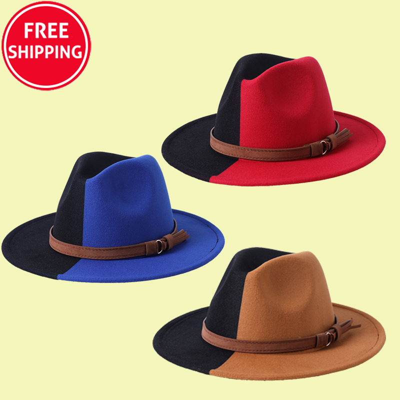 Шерстяная шляпа с широкими полями, Женская Федора с поясом, оптовая продажа, 2022