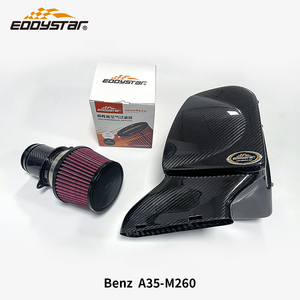 Kit d'admission d'air en fibre de carbone EDDY pour <span class=keywords><strong>Mercedes</strong></span>-<span class=keywords><strong>AMG</strong></span> A35 (W177) 2018-2025 |   Moteur M260 |   Système d'admission d'air froid à haut débit - Product Image 1