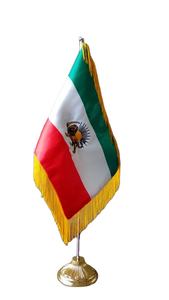 Accessoires de Bureau Drapeau National Iranien Avec Franges Glandes Matière Satinée Drapeau de Bureau Brodé - Product Image 2