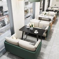 Combinaison Table et Chaise en Bois Massif Style Minimaliste Moderne pour Café, Salon de Thé, Restaurant Occidental, Idéale pour la Détente et les Négociations