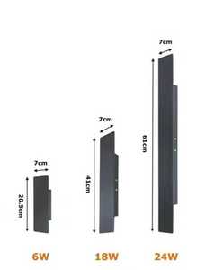 Vente flash - Applique murale LED en aluminium peint or pour intérieur et extérieur - Product Image 5