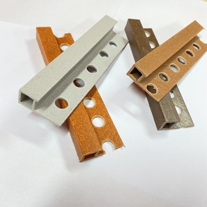 Gỗ Nhựa Trang Trí Tường Gạch Gốm Bên Ngoài Góc Cạnh PVC Tile <span class=keywords><strong>Trim</strong></span> - Product Image 5