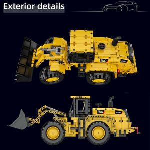 Mould King 17084 910-delige <span class=keywords><strong>Engineering</strong></span> Serie 972M Wiellader Bouwblokmodel Technisch Educatief Speelgoed Festival Cadeau - Product Image 6