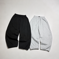 Pantaloni da Jogging Personalizzati con Ricamo, Stile Vintage Oversize, Design a Pannelli Curvi, Streetwear