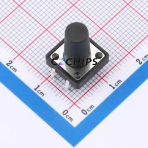 K2-1103DP-W4SW-04 Tactile Switch Through hole Component (THT)-4P,12x12mm Switch 2.5N Through Hole 12mm 12mm - Product Image 1