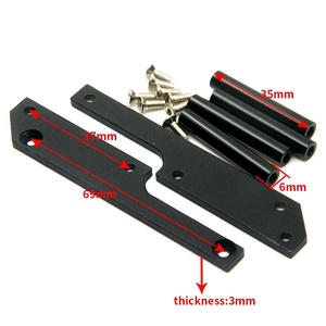 1/10 SCX10 TF2 Trail Finder <span class=keywords><strong>Tundra</strong></span> Kit de montaje de carcasa de cuerpo negro mejorado Accesorios de repuesto de coche <span class=keywords><strong>RC</strong></span> - Product Image 5