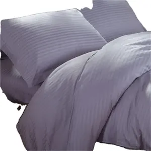 Tela de rayas satinadas de algodón 100% cómoda multicolor de alta calidad para sábanas para el hogar