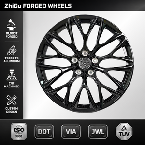 ล้อรถยนต์ Zhigu สีดำเงาเคลือบเต็มวง ขนาด 20 นิ้ว สำหรับรถยนต์นั่งส่วนบุคคล จัดส่งทางเรือรวดเร็ว - Product Image 1