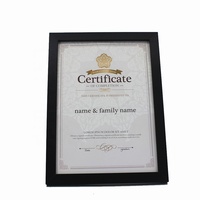 Cadre de certificat gravé personnalisé acrylique bois verre Vintage blanc 8.5x11 A4 A5 A3 6 7 8 pouces suspendu médaille honneur décor à la maison