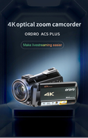 Videocámara Profesional 4K ORDRO UHD para Transmisión en Vivo, Cámara para Vlogging de Youtube, Cámara de Video