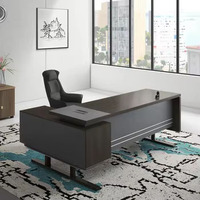 Bureau de direction moderne pour hôpital, en bois, convertible, extensible, avec panneau, table d'ordinateur avec tiroir mural, mobilier de bureau
