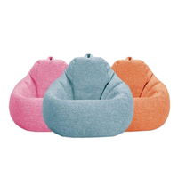 Kursi Sofa Beanbag Desain Modern untuk Luar Ruangan dengan Penutup yang Dapat Dilepas, Tinggi yang Dapat Disesuaikan, Fitur Lipat, Diisi Busa EPS untuk Anak-anak dan Dewasa