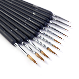 Pennello in legno con setole <span class=keywords><strong>di</strong></span> lupo per contorni, a prova <span class=keywords><strong>di</strong></span> sbavature, dedicato a gesso e acrilico, liner artistico <span class=keywords><strong>di</strong></span> qualità, ultra-sottile per sfumature e <span class=keywords><strong>disegno</strong></span> a olio - Product Image 1