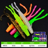 Leurre souple artificiel réaliste en plastique HUAYU LURE 12,5 cm 8 g sans hameçons pour la pêche au bar en eau douce et en eau salée