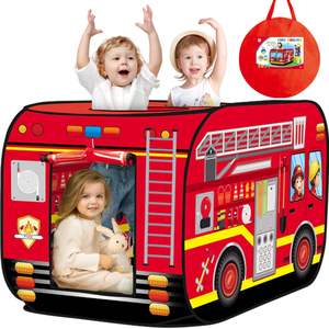 Casita de juegos plegable para niños, diseño de autobús grande/coche de policía, con pista de juego, juguete suave de poliéster para 0-24 meses - Product Image 4
